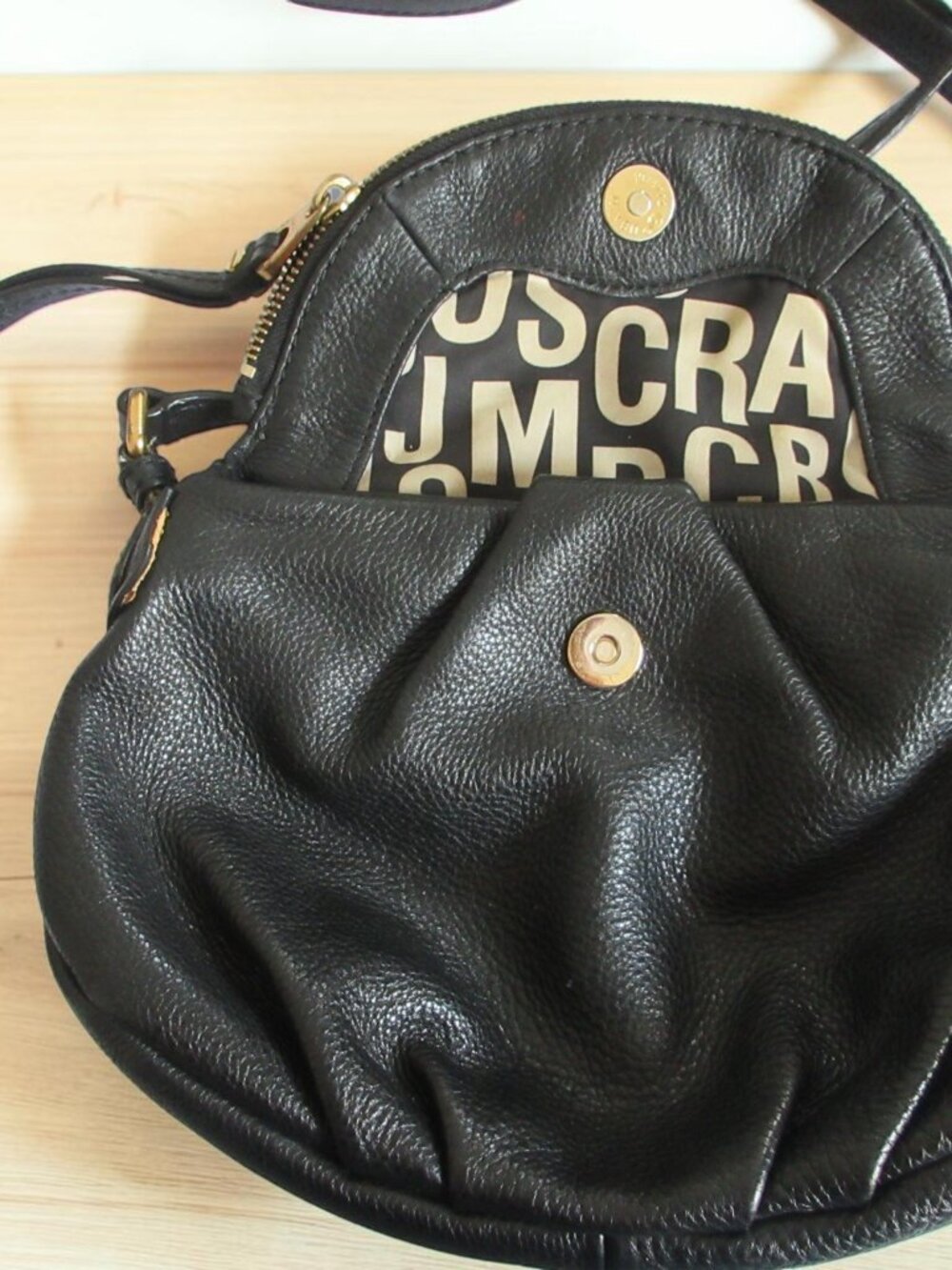 Marc by MARC JACOBS Classic Q Percy Small Blacky Leather Crossbody Bag, VGC - Picture 7 of 16